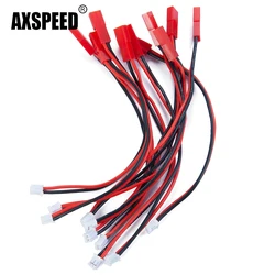 AXSPEED 6 sztuk JST kobieta do PH 2.0-2P mężczyzna Micro bateria Lipo przewody adaptery linie dla Axial SCX24 1/24 RC akcesoria do samochodów ciężarowych