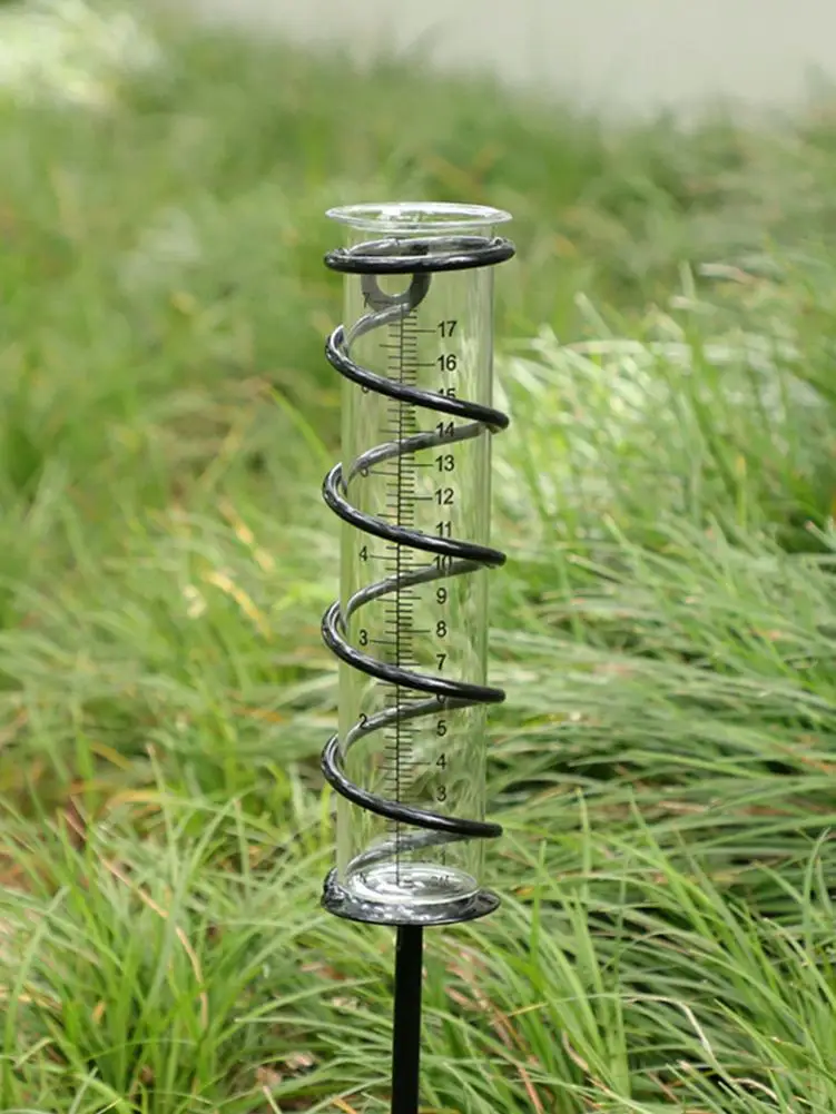 17cm Transparent Rain Gauge Tube Outdoor Yard Garden Water Measurement Tool Up To 17cm Garden Accurate Rain Colllection