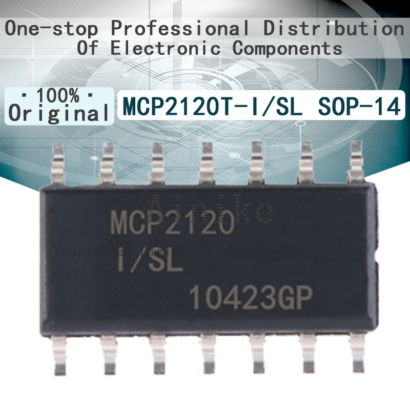 

10/Pcs New Original MCP2120T-I/SL MCP2120-I/SL MCP2120T SOP-14 Integrated IC infrared encoder decoder IC Chip SOIC-14