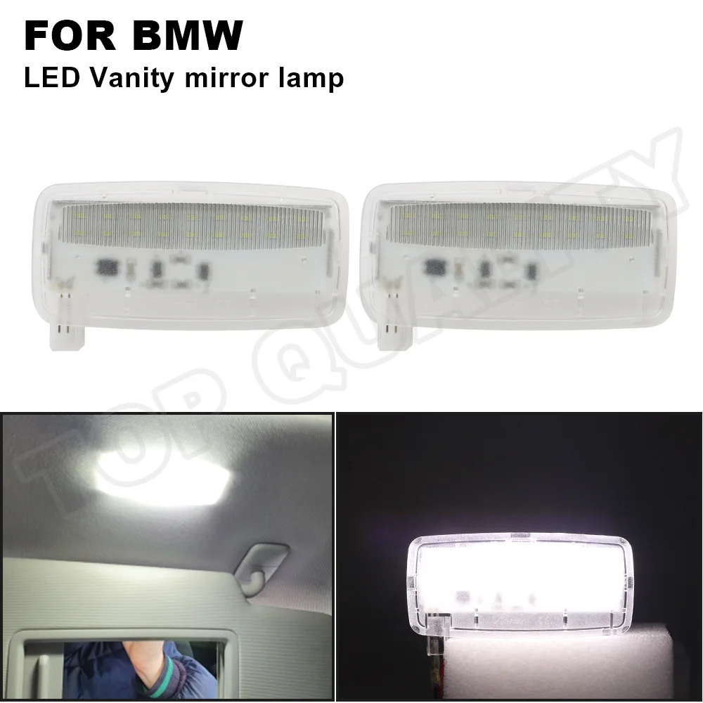 

2Pcs LED Vanity Mirror Visor Lights Interior Reading Lamp For BMW E93 / E93 LCI / E88 Rolls-Royce RR2 Drophead RR3 Coupé