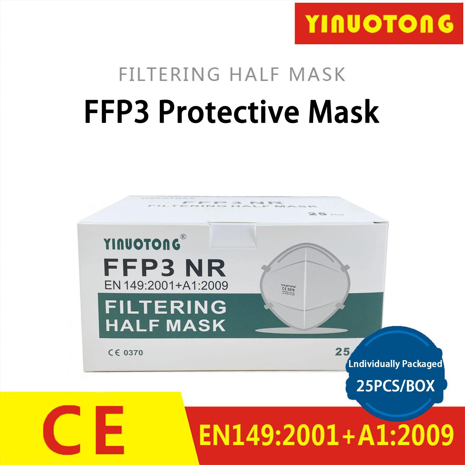 

25/50/100/200PCS FFP3 Protective Face Mouth Mask CE Reusable Anti Dust Safty Unisex Mask mascarilla fpp3 homologada PM2.5