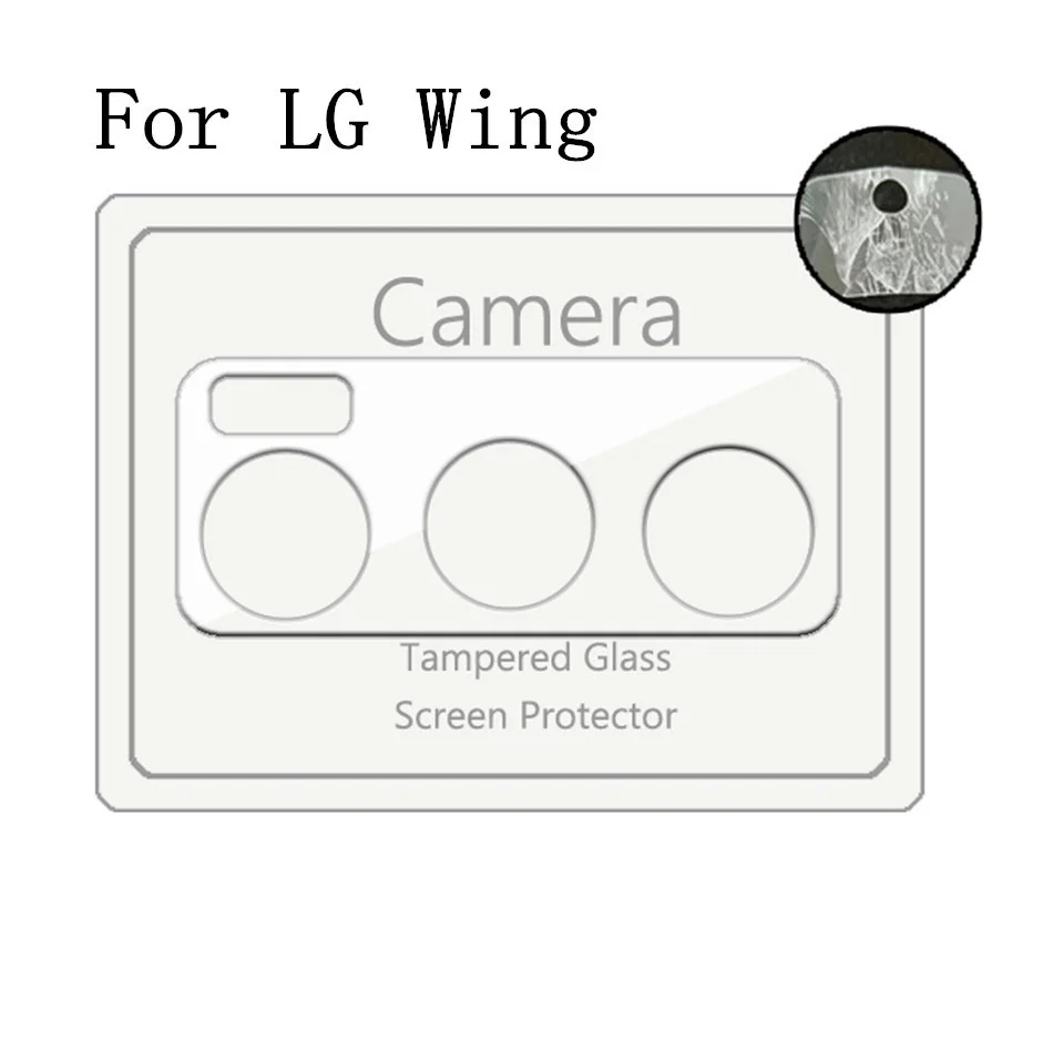 For LG Wing 5G Camera Lens Tempered Glass High Clear Lens Protector For LG Wing 5G 9H Hardness Anti Scratch Lens Protective Film