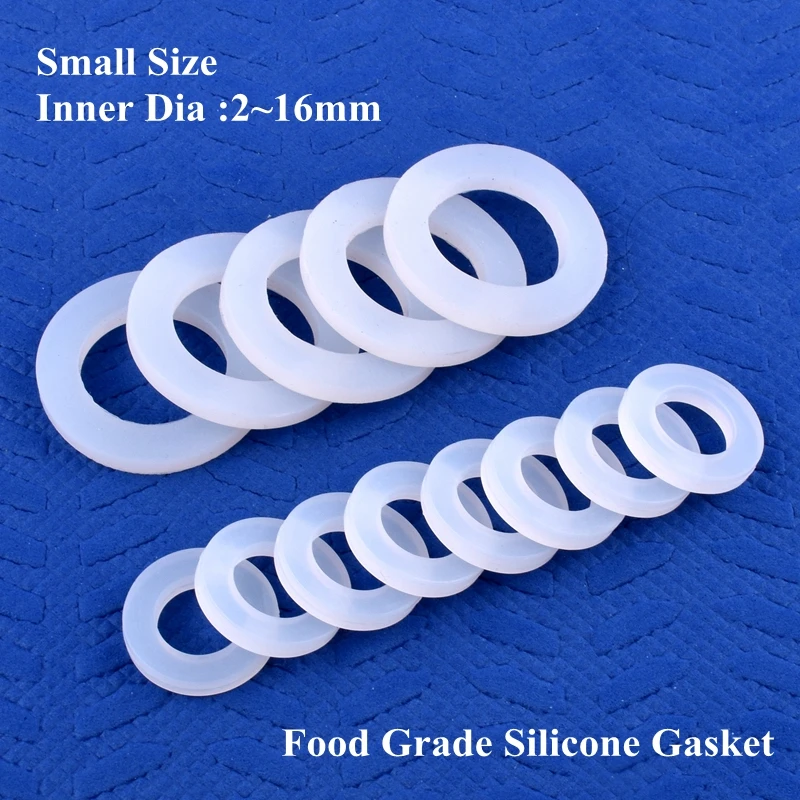 ID 2~16mm OD 5~32mm Food Grade Silicone Gasket High Temperature Resistance Seal Ring Water Dispenser Water Pipe Joint Sealing