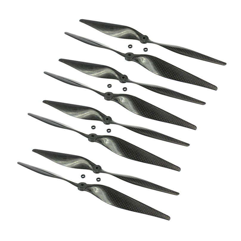 4Pairs 13x6.5 3K śmigła z włókna węglowego CW CCW 1365 CF rekwizyty dla majsterkowiczów zdalnie sterowany Quadcopter Hexacopter Multi Rotor