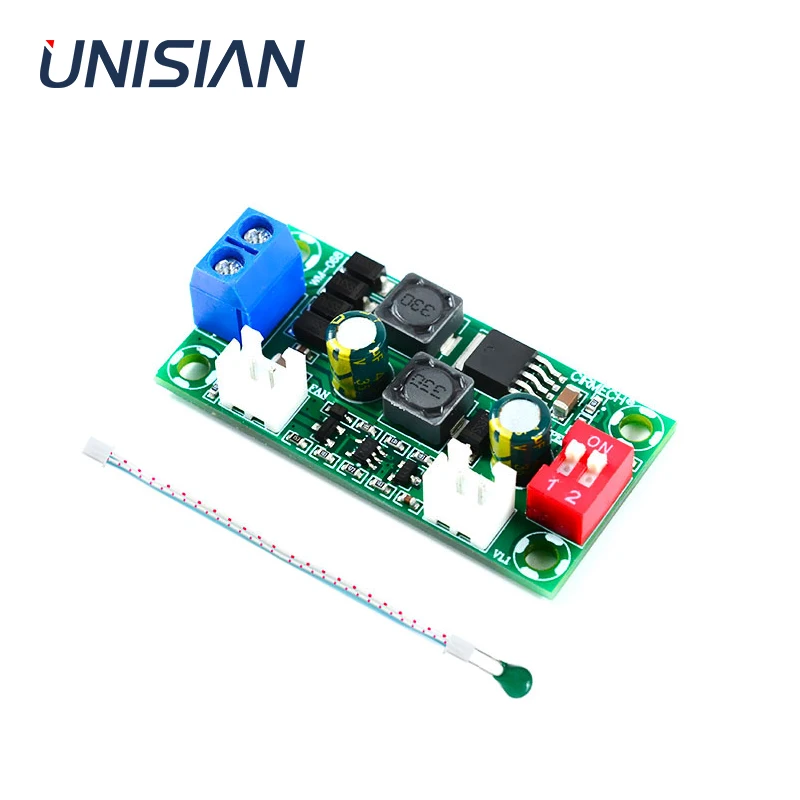 UNISIAN Temperature Control Fan Module Support Four Gears Smart Fan Speed Controller For DC12V/24V Fan Specifications Cooler