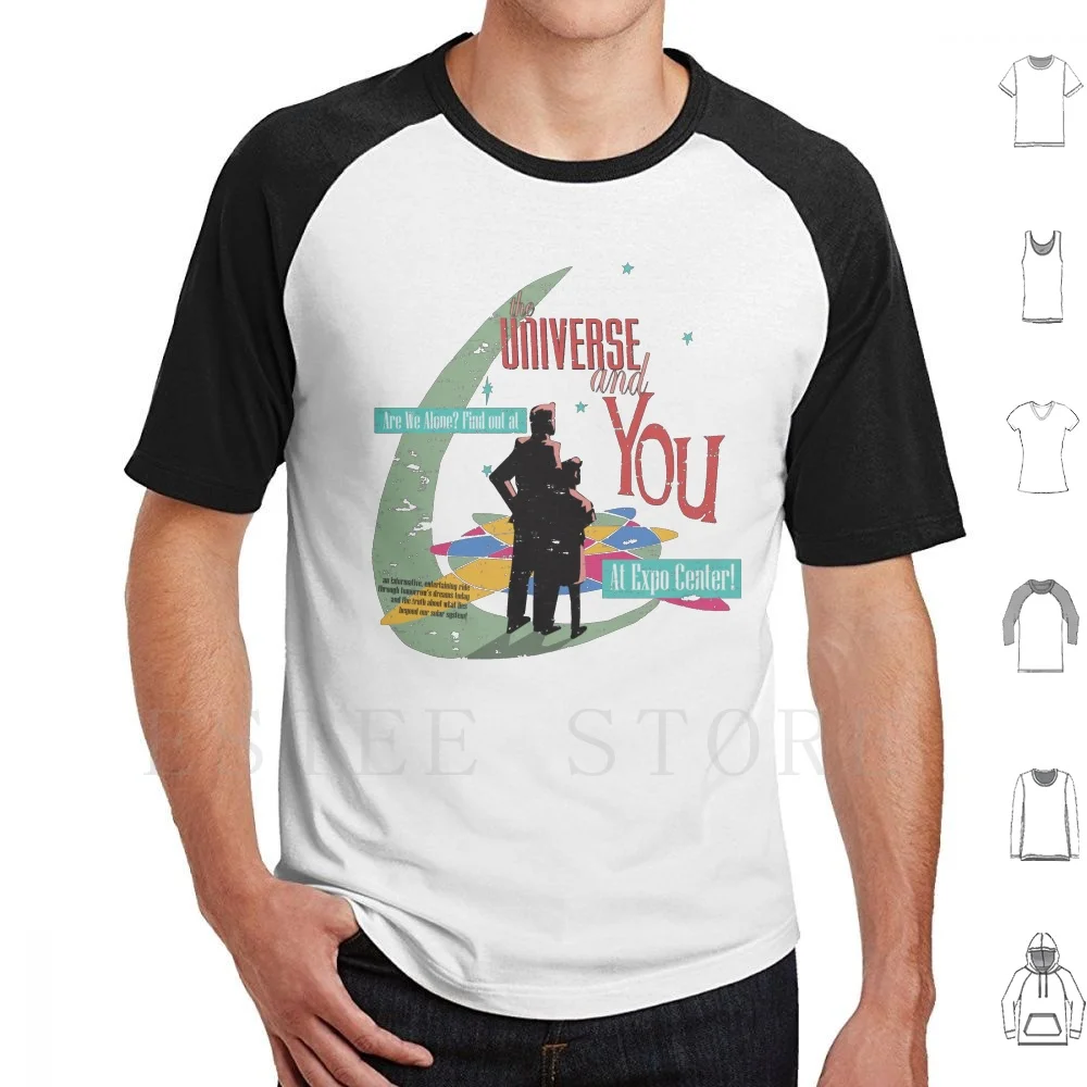 The Universe And You T Shirt Cotton Men DIY Print Men In Black Attack Universal Studios Orlando Rides Theme Parks Worlds Fair