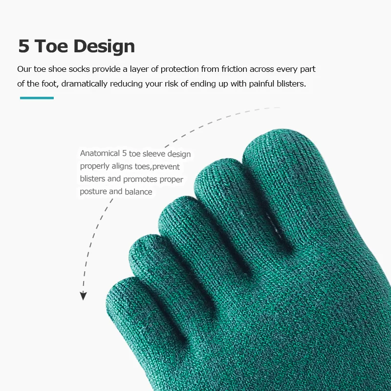 AONIJIE E4110 One Pair Lightweight Low Cut Athletic Toe Socks Quarter Socks For Five Toed Barefoot Running Shoes Marathon Race