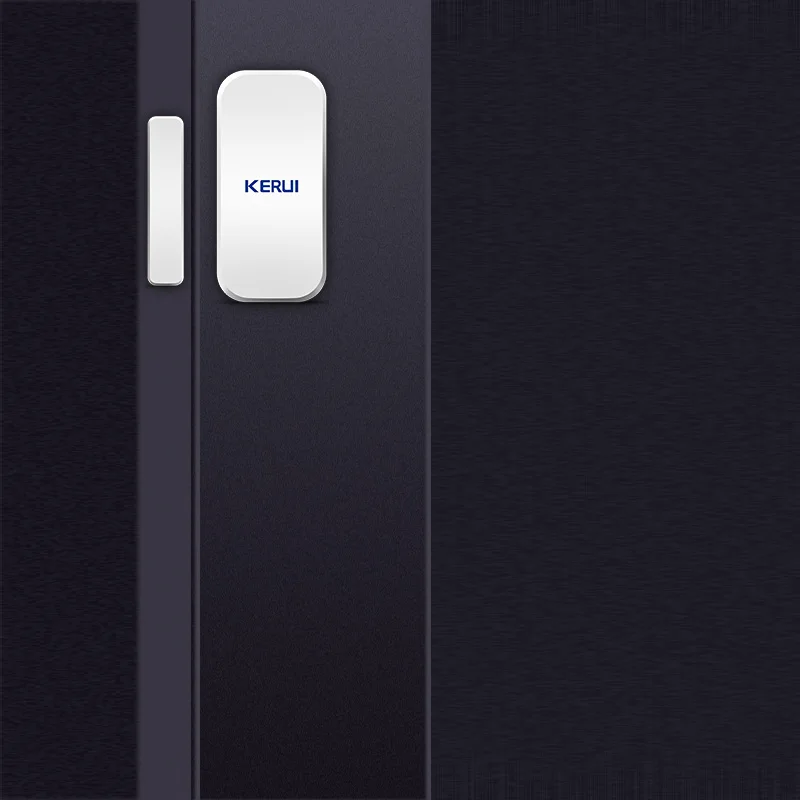 KERUI-Sensor inalámbrico inteligente para puerta y ventana, Detector de entrada con imán, contacto, 433 Mhz, color blanco