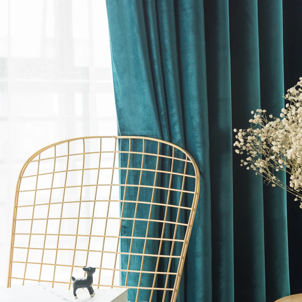 

Простые однотонные шторы для окон в скандинавском стиле роскошные бархатные шторы для спальни и гостиной