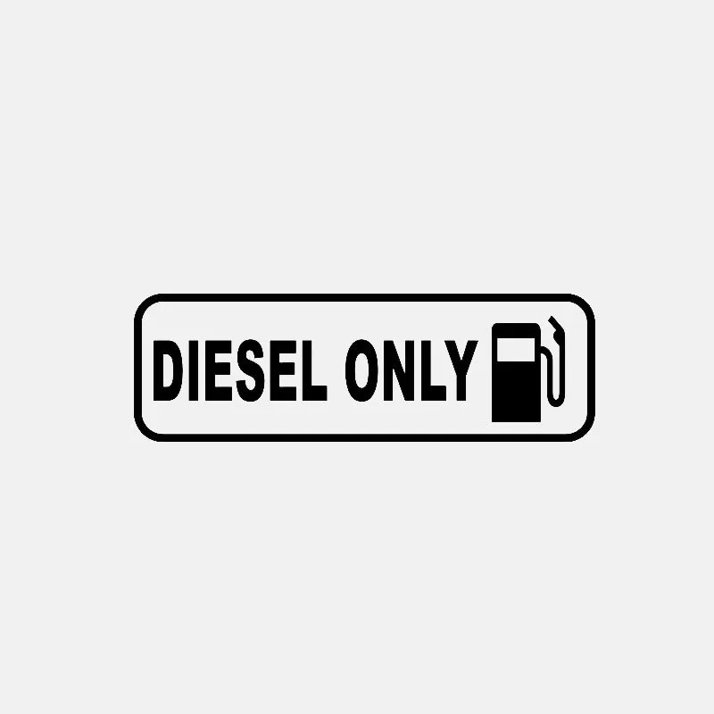 Interesting PVC Car Sticker DIESEL ONLY Fuel Waterproof Decal Cover Scratches Accessories