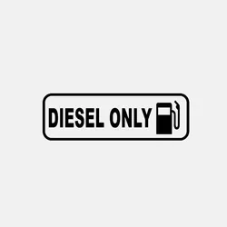 Interesting PVC Car Sticker DIESEL ONLY Fuel Waterproof Decal Cover Scratches Accessories