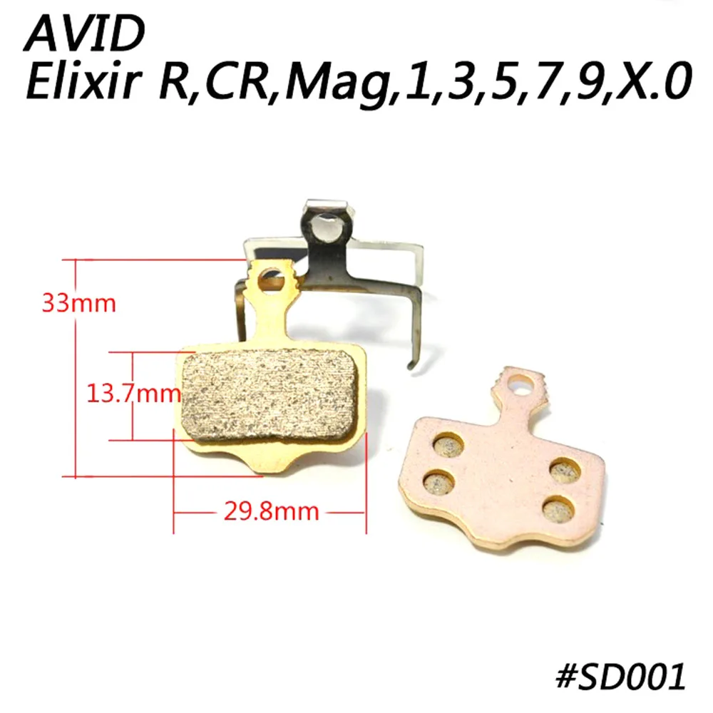 SINTERED METALLIC MTB CYCLING DISC BRAKE PADS AVID ELIXIR CR R Mag 1 3 5 7 9 4  PAIRS FREE SHIPPING