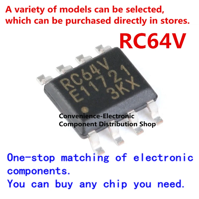 5PCS/PACK  MB85RC64V RC64V SMD SOP-8 SOIC-8 MB85RC64VPNF-G-JNERE1 64Kbit I2C interface FRAM/ memory