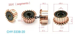 8x28.6x17.4mm 20p Barre di Rame Alternatore Elettrico Motore A Collettore di Rame Collettore Armature Commutator 3338