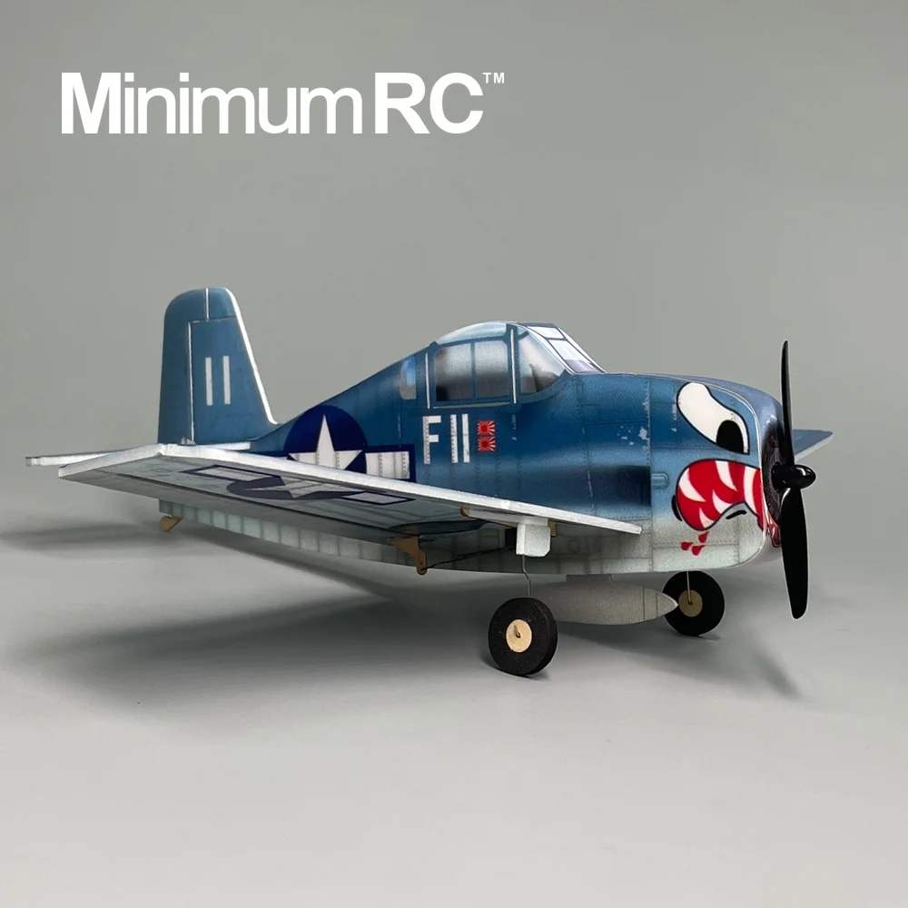 الحد الأدنى RC F6F Hellcat 4 قنوات مقاتلة 320 مم لعبة طائرة التحكم عن بعد