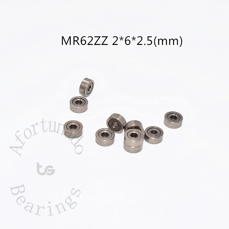 MR62ZZ 2*6*2.5(mm)  Bearing 10pcs free shipping chrome steel Metal Sealed High speed Mechanical equipment parts