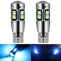 2x W5W T10 Car LED Bulbs Side Marker Parking Lights License Plate Lamp For Nissan Qashqai Almera Juke Tiida X-Trail Note e11 e12
