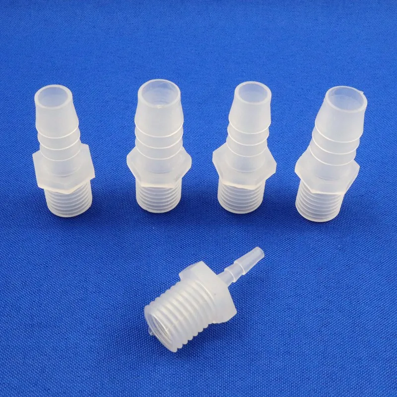 Male Thread Hose Straight Connector, Soft Pagoda Joints, Aquarium Pipe Adapter, Fish Tank Adapter, M16, 3.9 ~ 16mm, 5-100Pcs