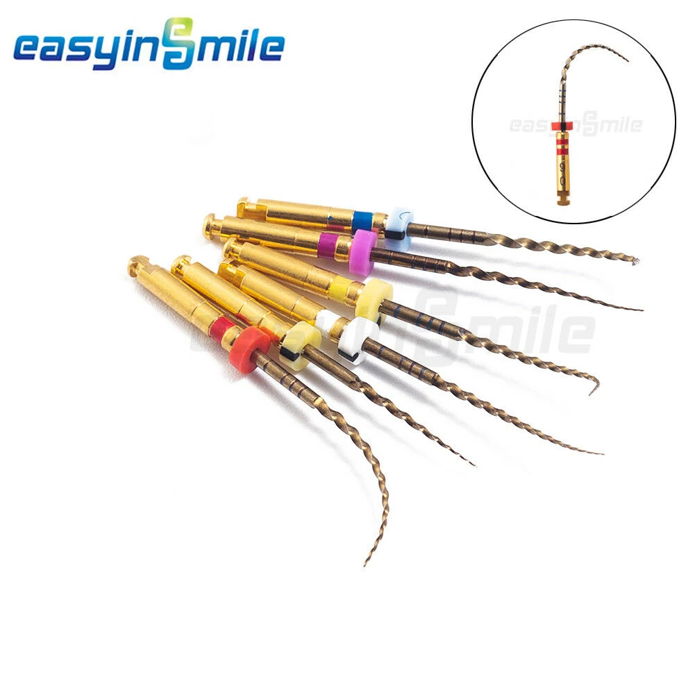 Dental Rotary X-Pro Gold Taper Files Endodontic NITI Needle Tips SX-F3 Assorted 21/25/31mm for Dentistry Root Canal EASYINSMILE