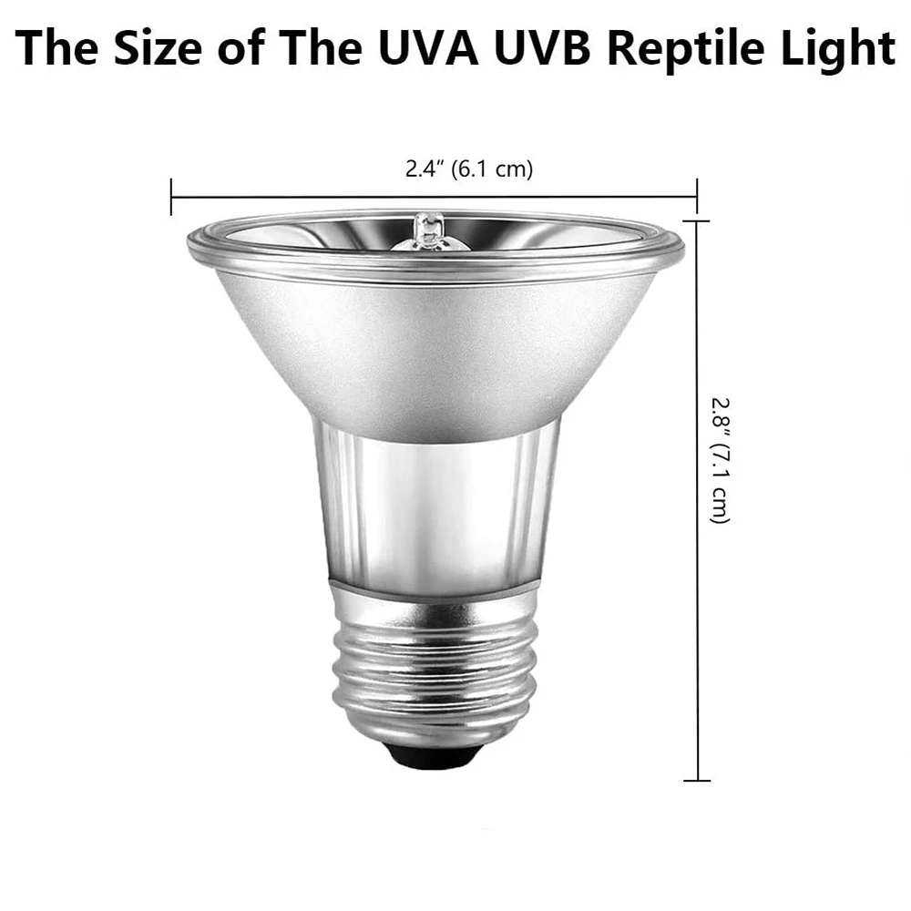 Lâmpadas de aquecimento para répteis uva + uvb tartaruga