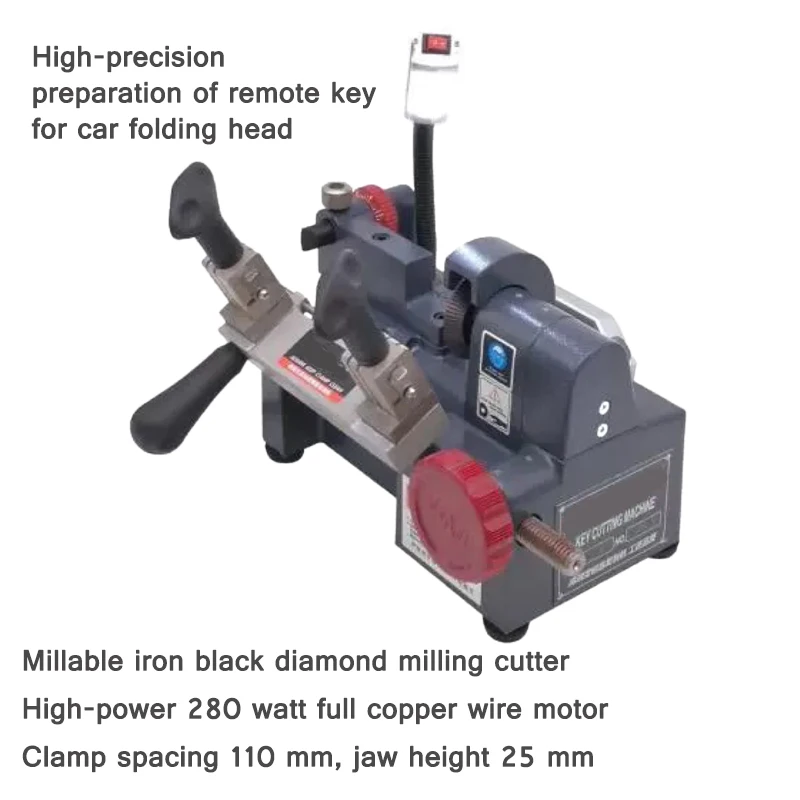 High Precision Key Machine D28 Black Gold Steel Milling Cutter Heightening And Widening Key Machine Double Fixture Key Machine