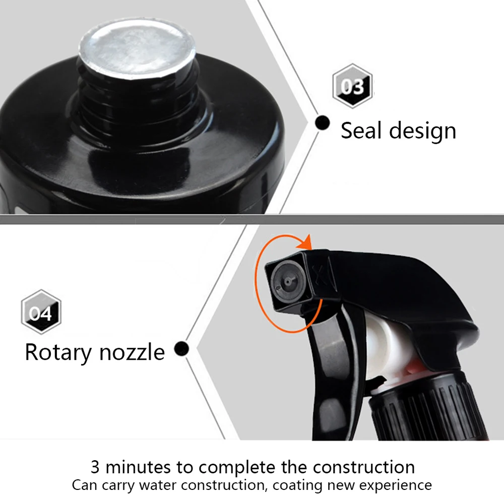 Keramik für Autos, beschichtet, 9H Nano, flüssiges Glas, plattiert, Kristall, hydrophob, wasserfest, Polierfarbe, Härtegrad, Kristall-Autopolitur – Detail 11