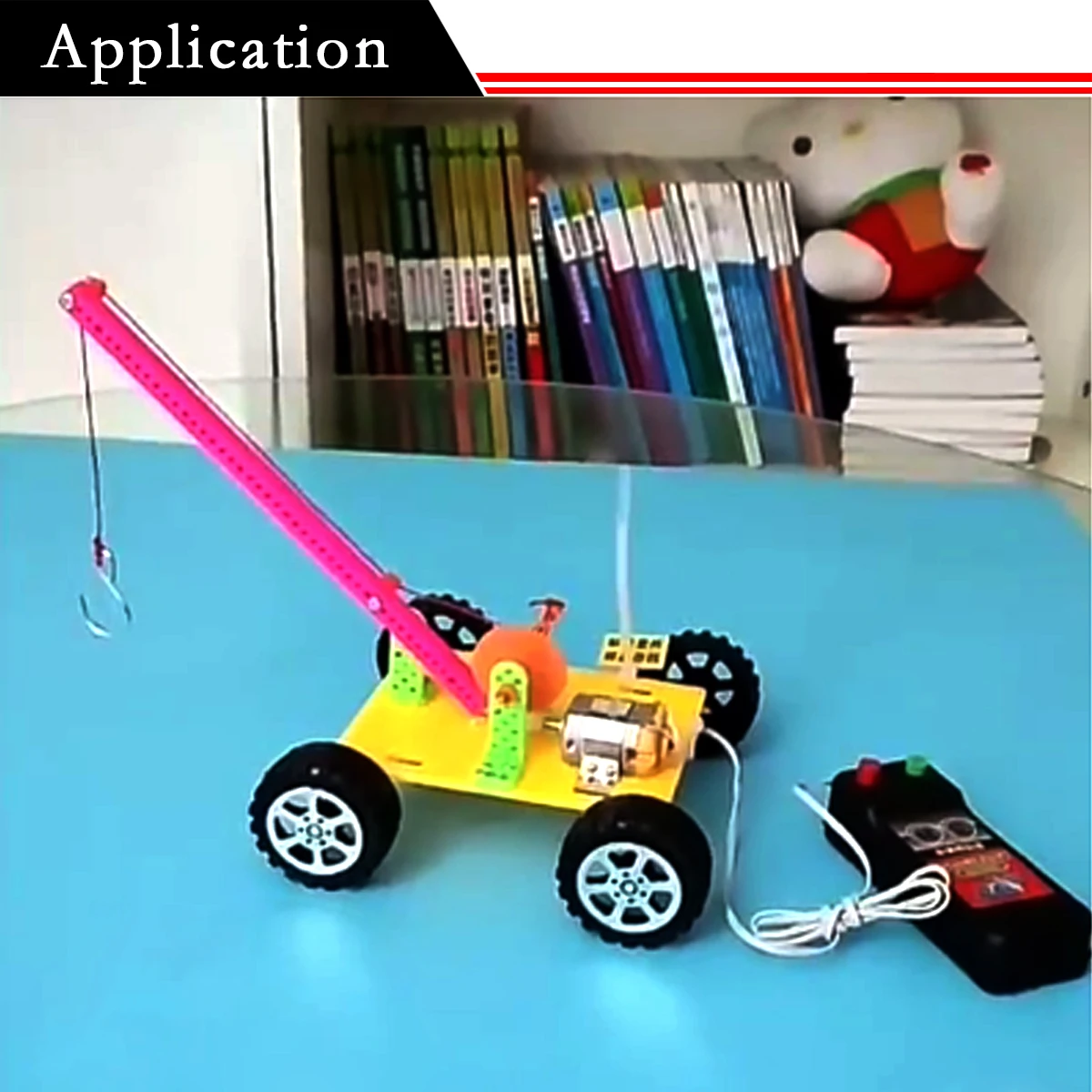 2pce Wire Control Box Remote Control Forward And Backward Motor Forward And Reverse Controller Control Battery Box Toy Making