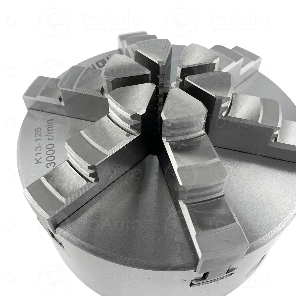 5 "CNCチャック,6ジョー,セルフセンタリング,125mm,旋盤チャック,K13 K13-125,新品