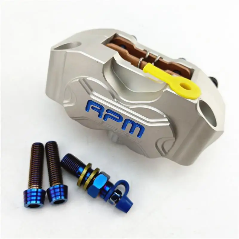 Motorcycle Rpm Brake Caliper Brake Pump 4 Piston 82mm Mounting For Yamaha Kawasaki Scooter Rsz Jog Force Dirt Bike