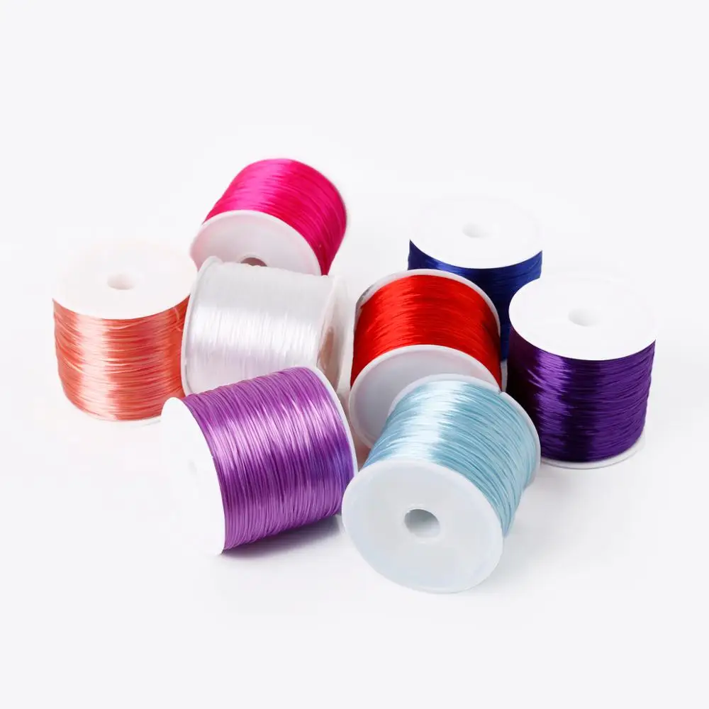 50m/Roll DIY Crystal Beading Stretch Cord for Jewelry Making 0.7mm Elastic Thread Rope Diy Bracelet Necklace Accessories