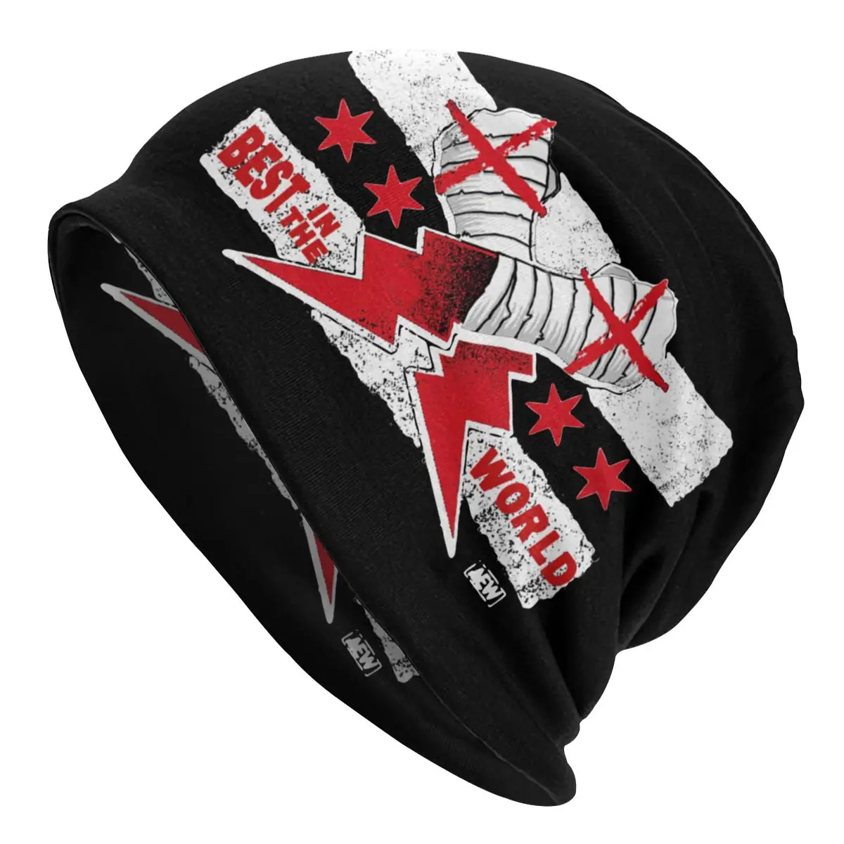 Cm Punk Aew Best In The World Skullies Beanies Hat Autumn Winter Street Men Women Cap Adult Warm Head Wrap Bonnet Knitted Hat