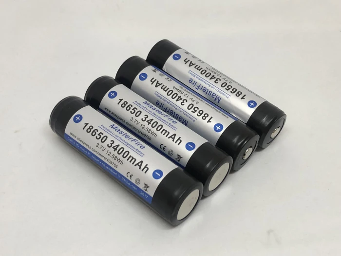 

MasterFire 18pcs/lot Protected 18650 3.7V 3400mAh Rechargeable Lithium Battery Li-ion Batteries Cell with PCB Made in Japan