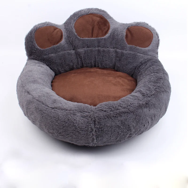 

Winter Lovely Dog Bed Soft Material Pet Nest Kennel For Cat Puppy Sofa Beds Cartoon Bear's Paw Warm Dog Bed House Cat Sleep Mat