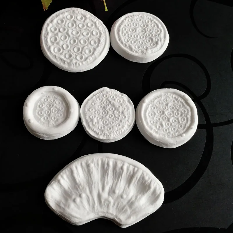 NEW 6pcs/lot Lotus Veiner Mould Silicone Mold Fondant Cake Decorating Tool Gumpaste Sugarcraft Chocolate Forms Bakeware M2455