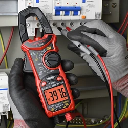 Professional Clamp Multimeter Digital Automotive Tester HABOTEST True RMS Ohm Capacitance Hz AC DC NCV Amperometric Clamp Meter