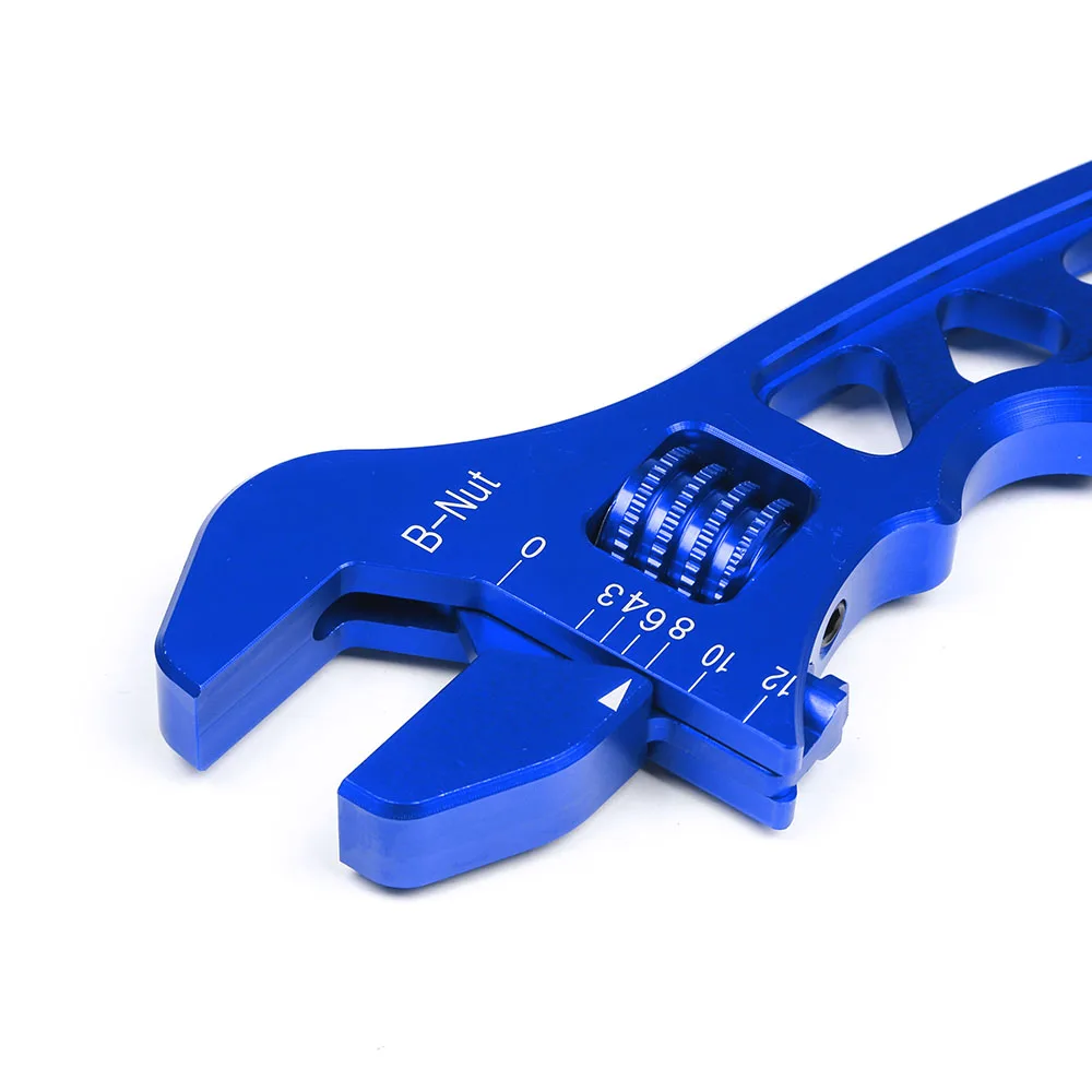 Adjustable AN Aluminum Wrench Hose Fitting Tool Aluminum Spanner AN3-AN12 Wrench Spanner Fitting Tools BX100723