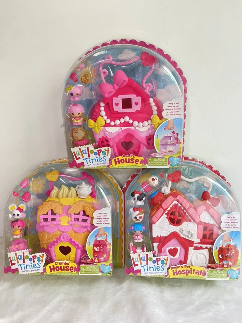 New Mini Lalaloopsy Doll Tinies Carry Case House Hospital Set Figure Toy giocattoli per bambini bambole per ragazze regali di natale per bambini