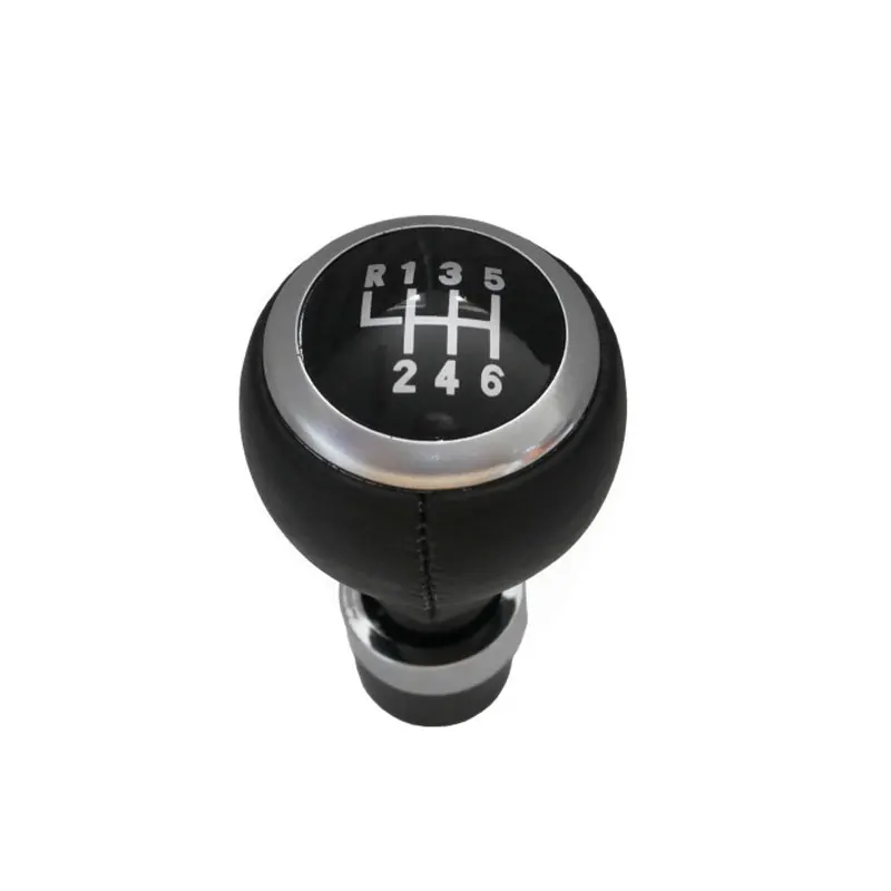 5 Gear 6 Speed Car Gear Knob Shift  With Geninue Leather For VW Passat B6 B7 CC 3C Bora Golf 4 5 6 Caddy Touran Passat 3B3 Polo