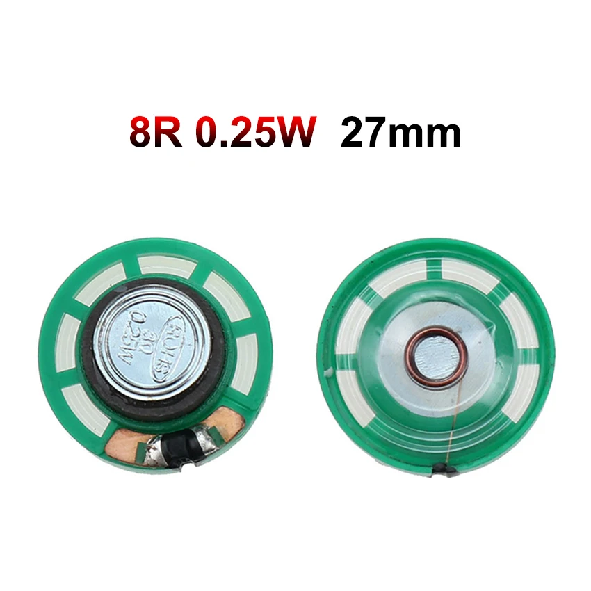 JCD 2PCS 8 Ohm 0,25 W 0,5 W 16/32Ohm Horn Lautsprecher 8R 16R 32R 20mm 21mm 23mm 27mm 29mm 36mm 40mm Durchmesser Lautsprecher