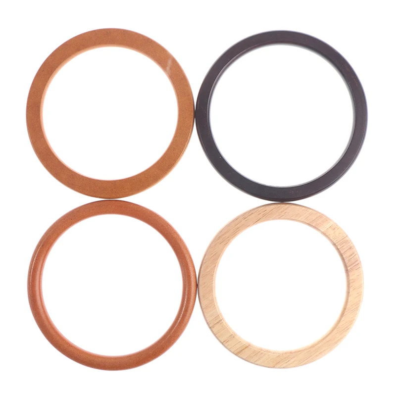 1pc D Round Handcrafted Wooden Handle for Handmade Handbag DIY Tote Purse Frame Making Bag Hanger Bag Strap Tote Bag Accessories