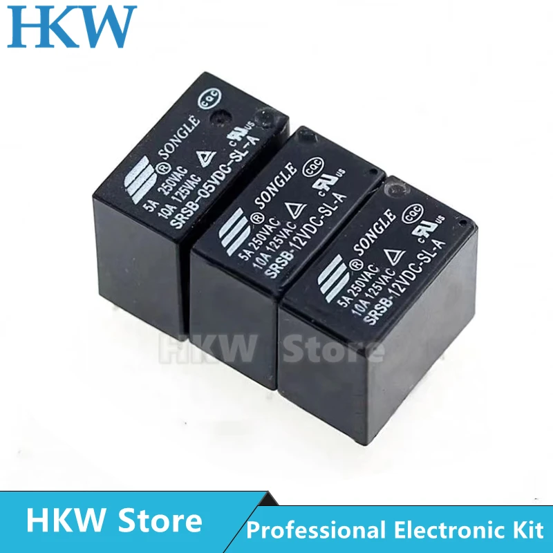 

10pcs Relay 4PIN SRSB-05VDC-SL-A SRSB-09VDC-SL-A SRSB-12VDC-SL-A SRSB-24VDC-SL-A 5V 12V 24V 4PIN Relays Relais New and Original