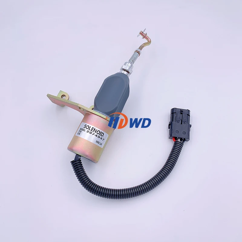 C3974947 3974947 12V DC Fuel Shutoff Solenoid for Cummins Shangchai 6135 Engine Perkins WD-07