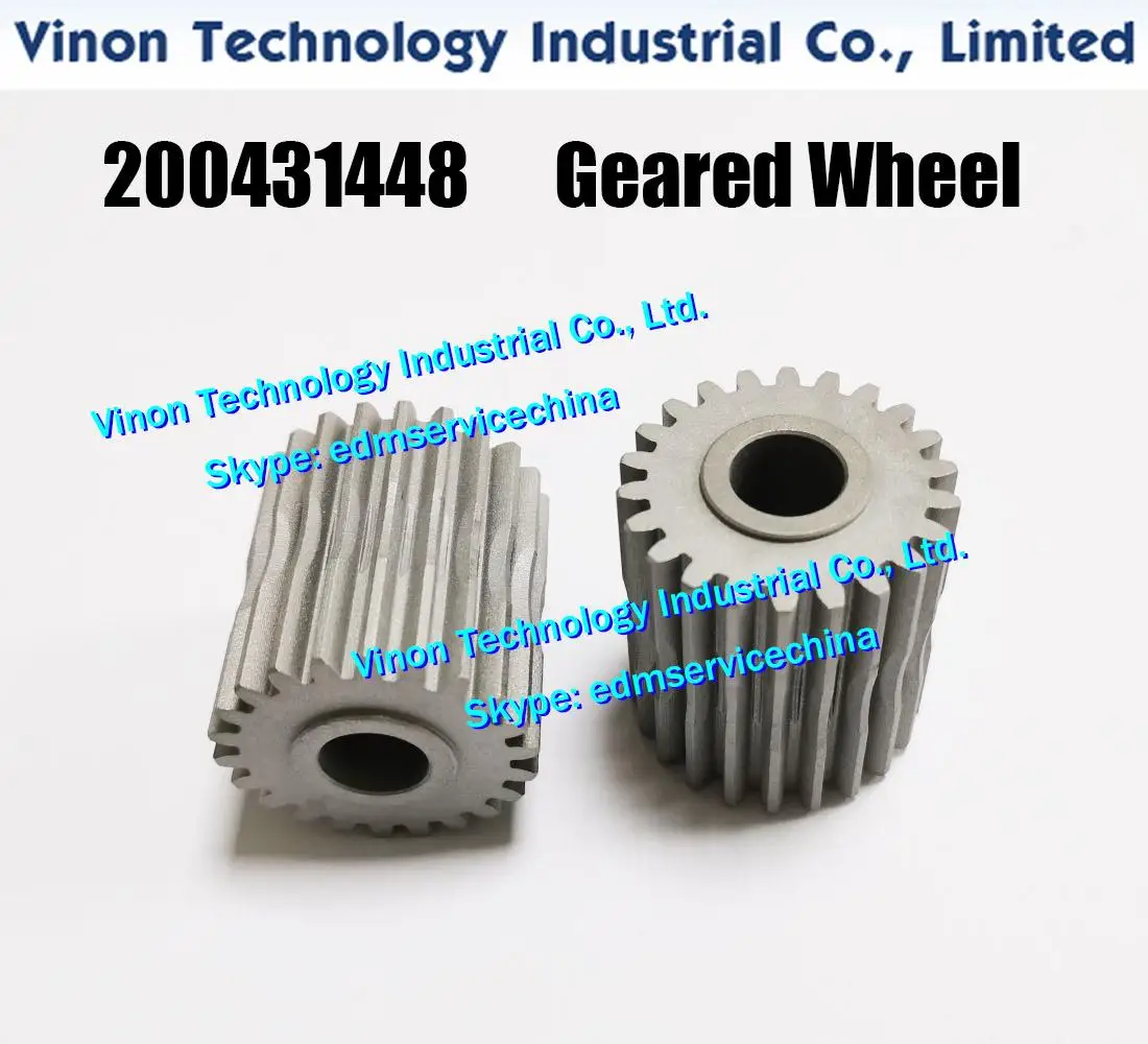 200431448 Geared wheel for ROBOFIL 100,200,400,600 series machine. 200.431.448, 200-431-448, 100431448 Geared wheel wire evacuat