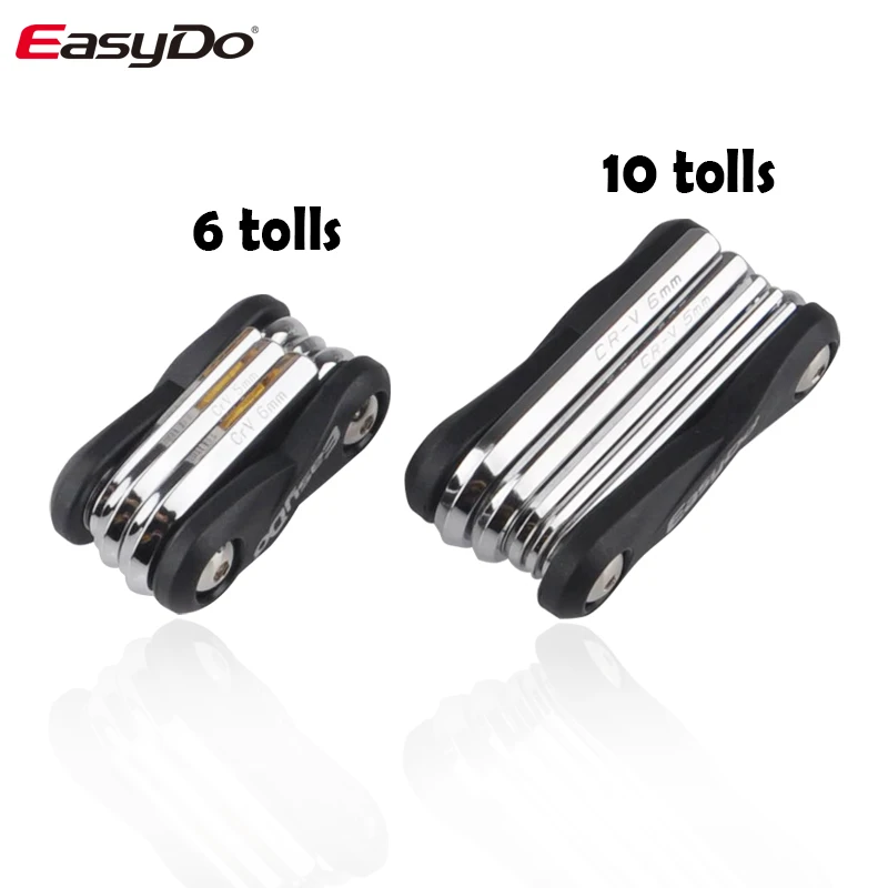 EasyDo Portable MTB Mountain cycle multipurpose wrench Touring pocket multi tool Screwdriver Motorcycle bicycle bike allen fix