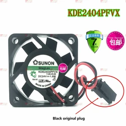 New original KDE2404PFVX 24V 1.9W 4010 4CM 2/3 wire mute inverter cooling fan