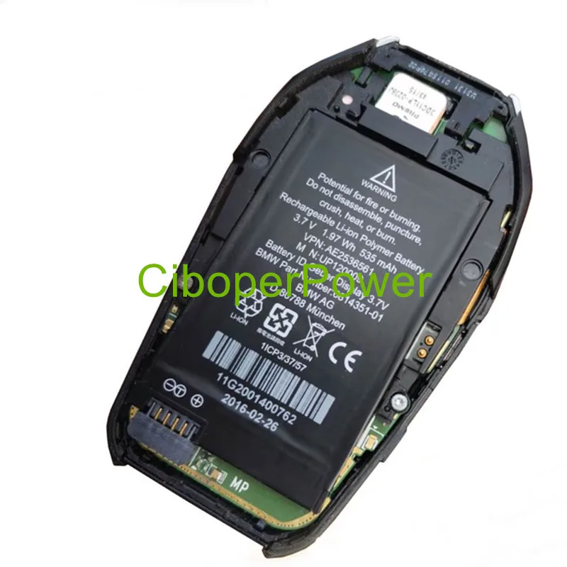 Brand new 580mAh/2.14WH MKD35UP Battery For 5 Series 6 Series GT 7 Series X3 X5 X6 MKD35UP LCD remote control key