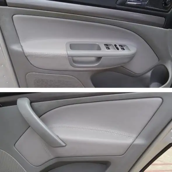 Door Panel Armrest Microfiber Leather Protective Cover Trim For Skoda Octavia A5 2007 2008 2009 2010 2012 2013 2014 Car interior