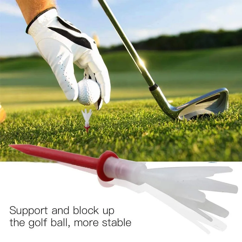 CRESTGOLF 70mm/83mm Golf Tees Polypropylene Golf Plastic Tees Golf Accessories Multi Color 20pcs/Pack