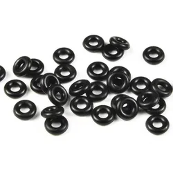 50pcs/lot O Ring Rubber Washer Seals Silicone Black O-Ring Seals Gasket 5mm/6mm Nitrile Washers Fishing Tackle accessories