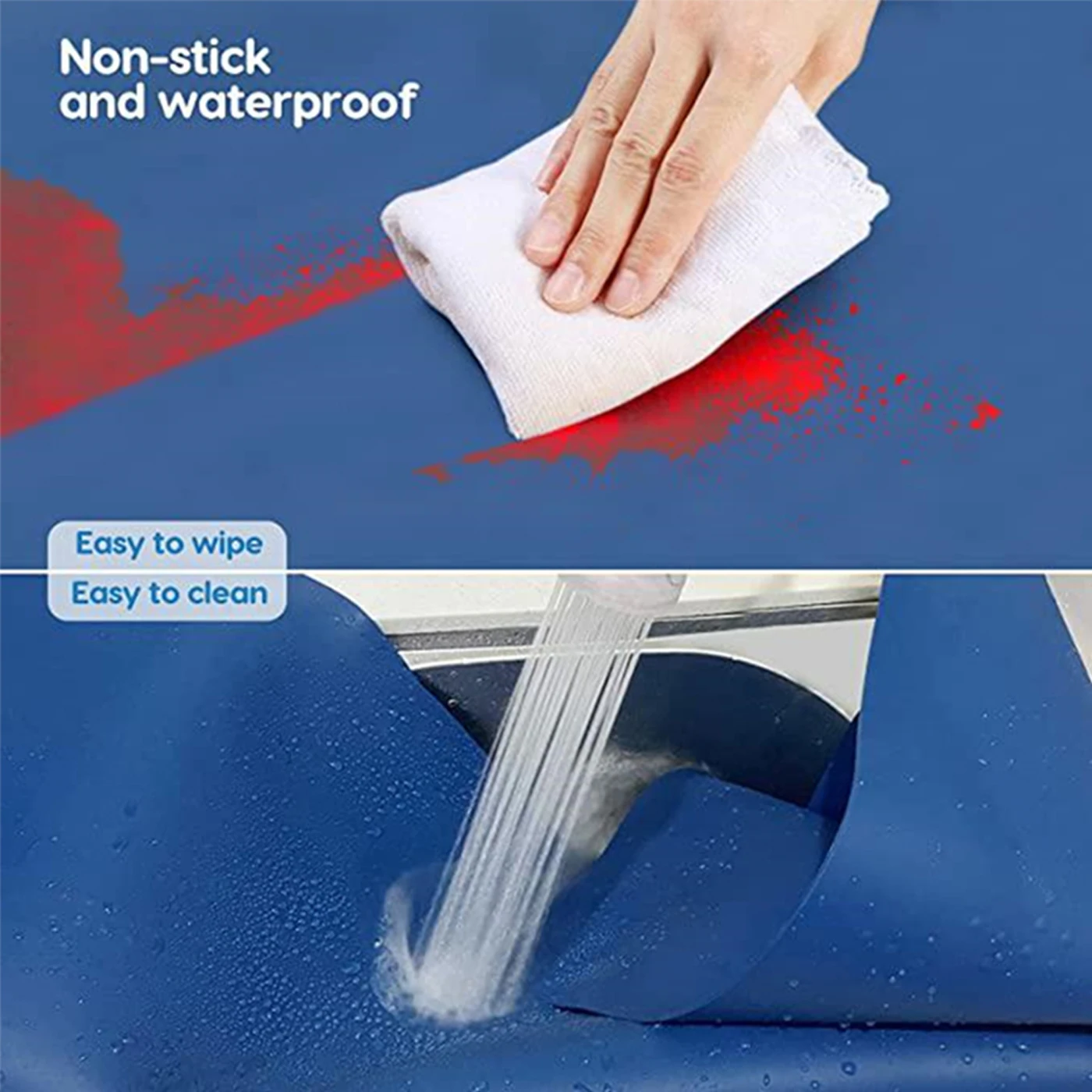 Extra Large Silicone Mat Heat Resistant Sheet Waterproof Pad Kitchen Counter Protector Vinyl Craft Mats Nonslip Table Placemat